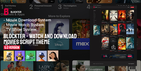 Blockter - Watch and download Movies Script Theme
