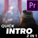 Quick Intro – Premiere Pro MOGRT - VideoHive Item for Sale
