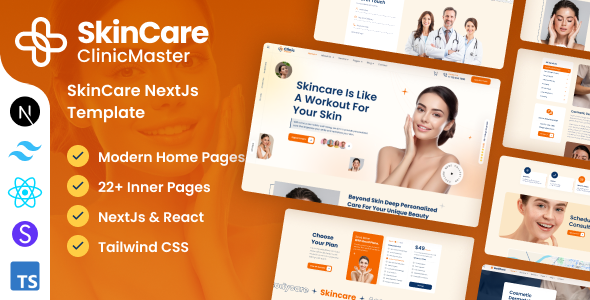 ClinicMaster - Skincare NextJs Tailwind CSS Template