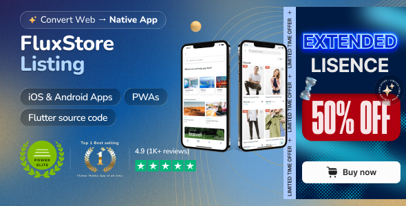 FluxStore Listing - The Best Directory WooCommerce app by Flutter