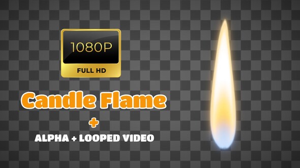 Realistic Candle Flame Alpha