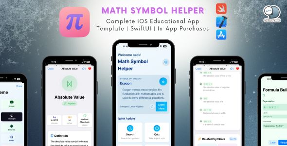Math Symbol Helper – Complete iOS Educational App Template