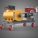 Swivel Caster Wheel Diesel Power Generator Set Genset Alternator - 3DOcean Item for Sale