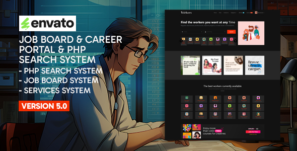 Workers - Job Board & Career Portal & php Search System