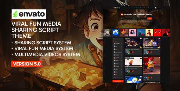 Beemedia - Viral Fun media Sharing Script Theme