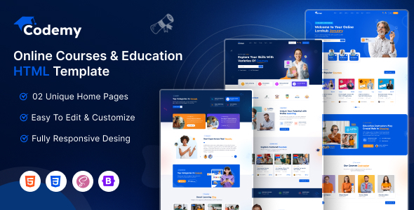Codemy - Online Courses & Education HTML Template