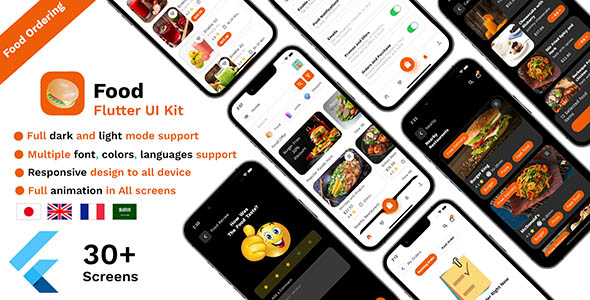 Food Ordering Flutter UI kit