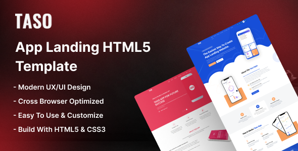 Taso - App Landing HTML5 Template