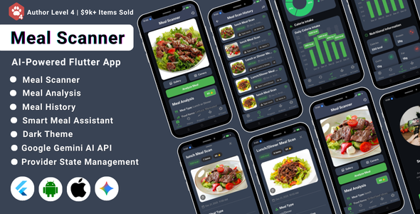AI Meal Scanner Flutter App | Nutrition & Calorie Tracker | OpenAI-Powered Analysis