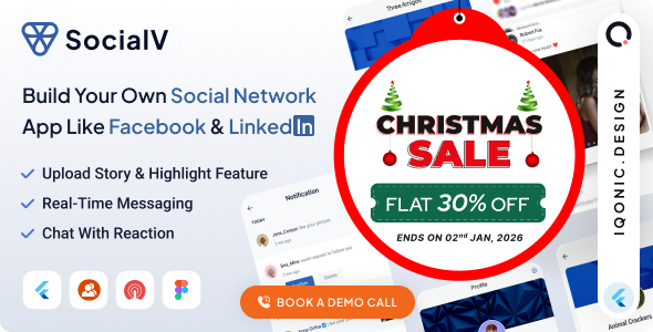 SocialV – Social Network Platform & Community Platform (Flutter App & BuddyPress-WordPress Backend)