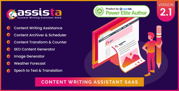 Assista - Content Writing Assistant as SAAS
