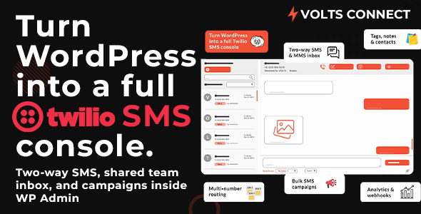 Volts Connect – Twilio SMS Inbox & Campaigns for WordPress