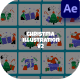 Christmas Illustration After Effect - VideoHive Item for Sale