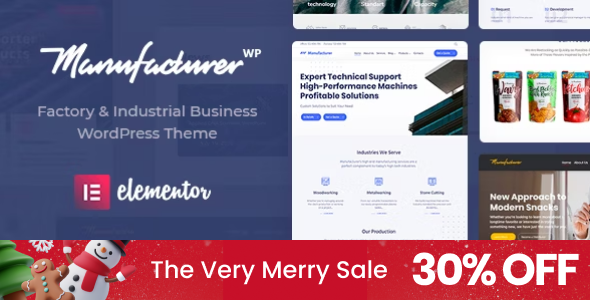 Manufacturer - Factory and Industrial WordPress Theme