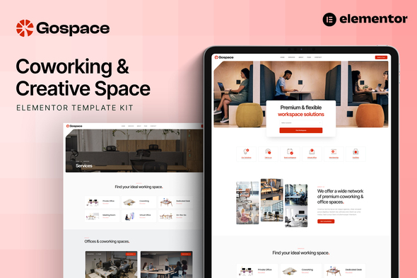 Gospace - Coworking & Creative Space Elementor Template Kit