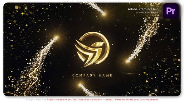 Glitter Particles Adobe Premiere Logo