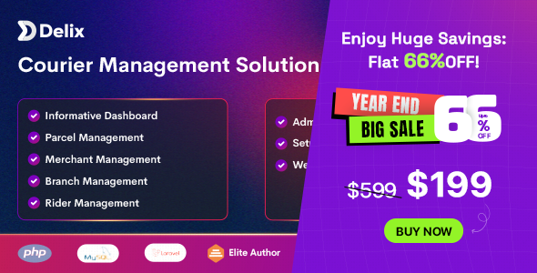 Delix Courier - Parcel Delivery and Courier Management System