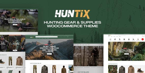 Huntix – Hunting Gear & Supplies WooCommerce Theme