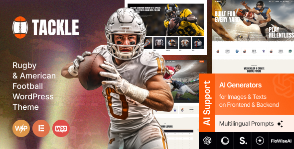 Tackle - Rugby & American Football WordPress Theme