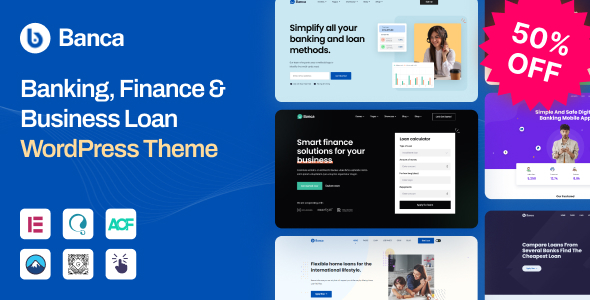 Banca - Banking, Finance & Business Loan WordPress Theme