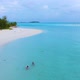 Drone Flyuing Along Maldive Paradise Tropical Island - VideoHive Item for Sale