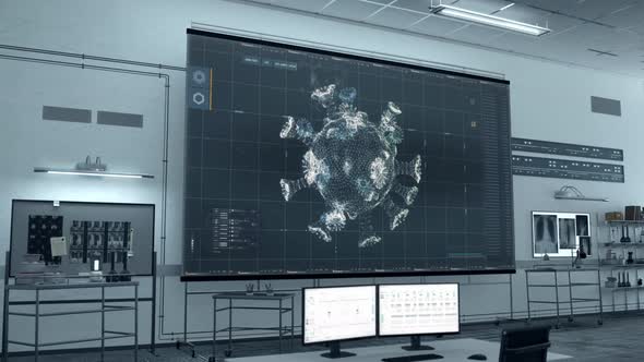 Software analyzes covid virus to create the effective vaccine at the laboratory alt