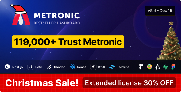 Metronic | Tailwind, Bootstrap, React, Next.js, Vue, Angular, Laravel Admin Dashboard HTML Template
