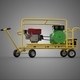 Mobile Diesel Generator Electric Starting Push Pull Wagon Cart - 3DOcean Item for Sale