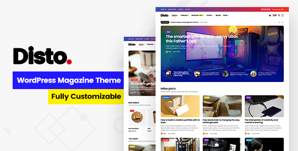 Disto - WordPress Blog Magazine Theme