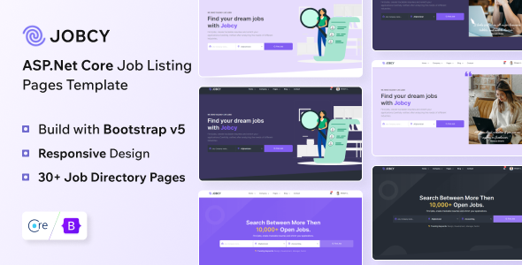 Jobcy - ASP.NET Core Job Board & Listing Template