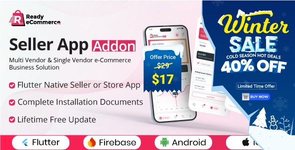 Ready eCommerce - E-Commerce Seller App | Store App | Provider App | Vendor App Addon