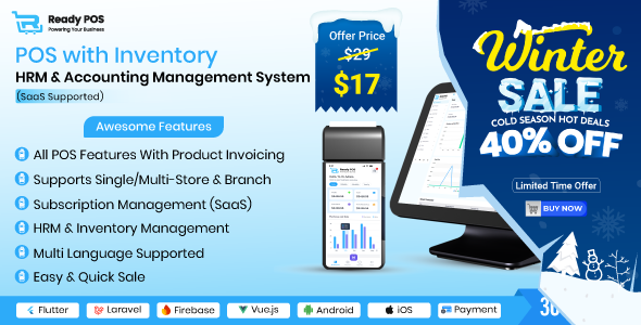 Ready POS - POS with Inventory Management System, HRM & Accounting | POS SAAS