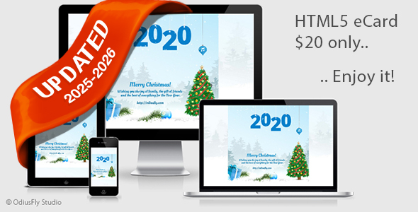 Merry Christmas & Happy New Year Card v1