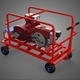 Standard Diesel Engine Power Generator Set Mobile Trolley Cart - 3DOcean Item for Sale