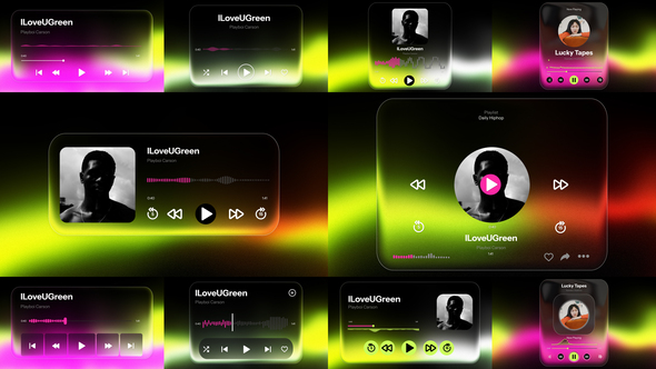 Glass Audio Visualizer