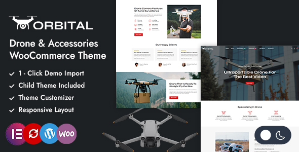 Orbital - Single Product Drone Store WooCommerce Theme