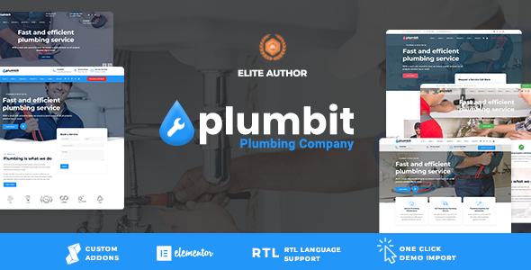 Plumbit - Plumbing WordPress Theme