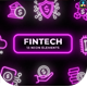 Fintech Neon Elements - VideoHive Item for Sale