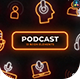 Podcast Neon Elements - VideoHive Item for Sale