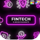 Fintech Neon Elements - VideoHive Item for Sale