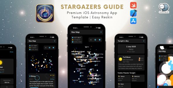 Stargazers Guide - Premium iOS Astronomy App Template