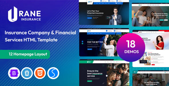 Urane – Insurance Agency, Finance & Loan HTML Template