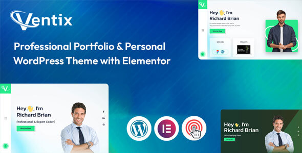 Ventix – Elementor-Based Modern Portfolio WordPress Theme