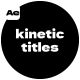 Kinetic Titles - VideoHive Item for Sale