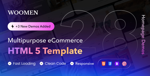 WooMen - Multipurpose eCommerce HTML5 Template