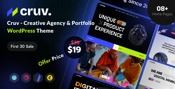 Cruv - Creative Agency & Portfolio WordPress Theme