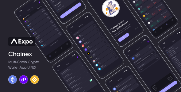 Chainex - Multi-Chain Crypto Wallet App UI/UX (Expo)