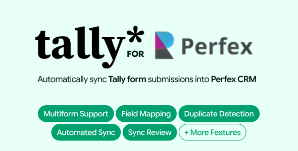TallySync – Tally Forms to Perfex CRM Integration