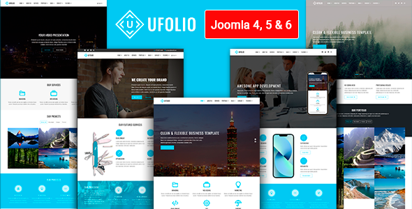 Ufolio - Multipurpose & Portfolio Joomla 4, 5 & 6 Template