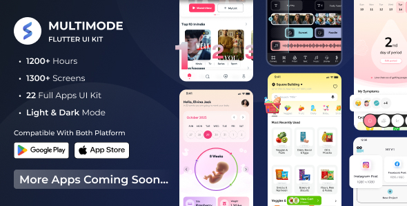 Multimode Flutter Apps - Flutter UI Kit